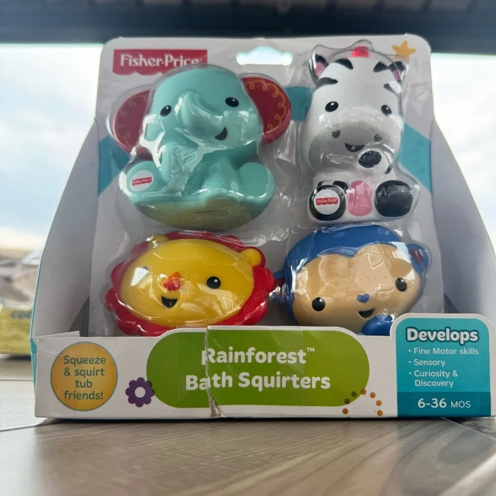 Fisher-Price Animal Bath Squirters Set - Multicolor
